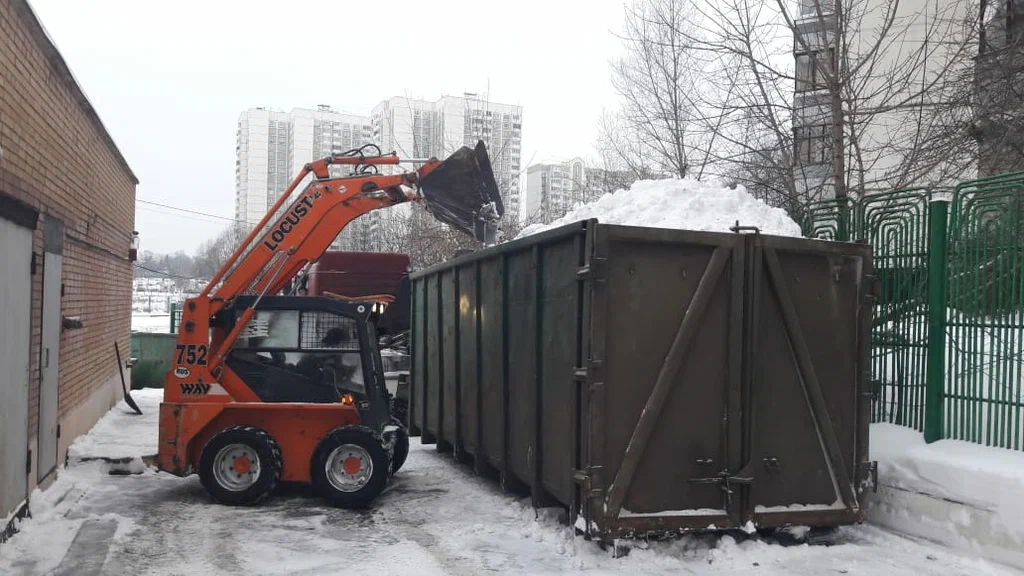 Вывоз снега контейнерами в Сестрорецке — цена от 3280 руб., заказать контейнер для снега в ПроМусор